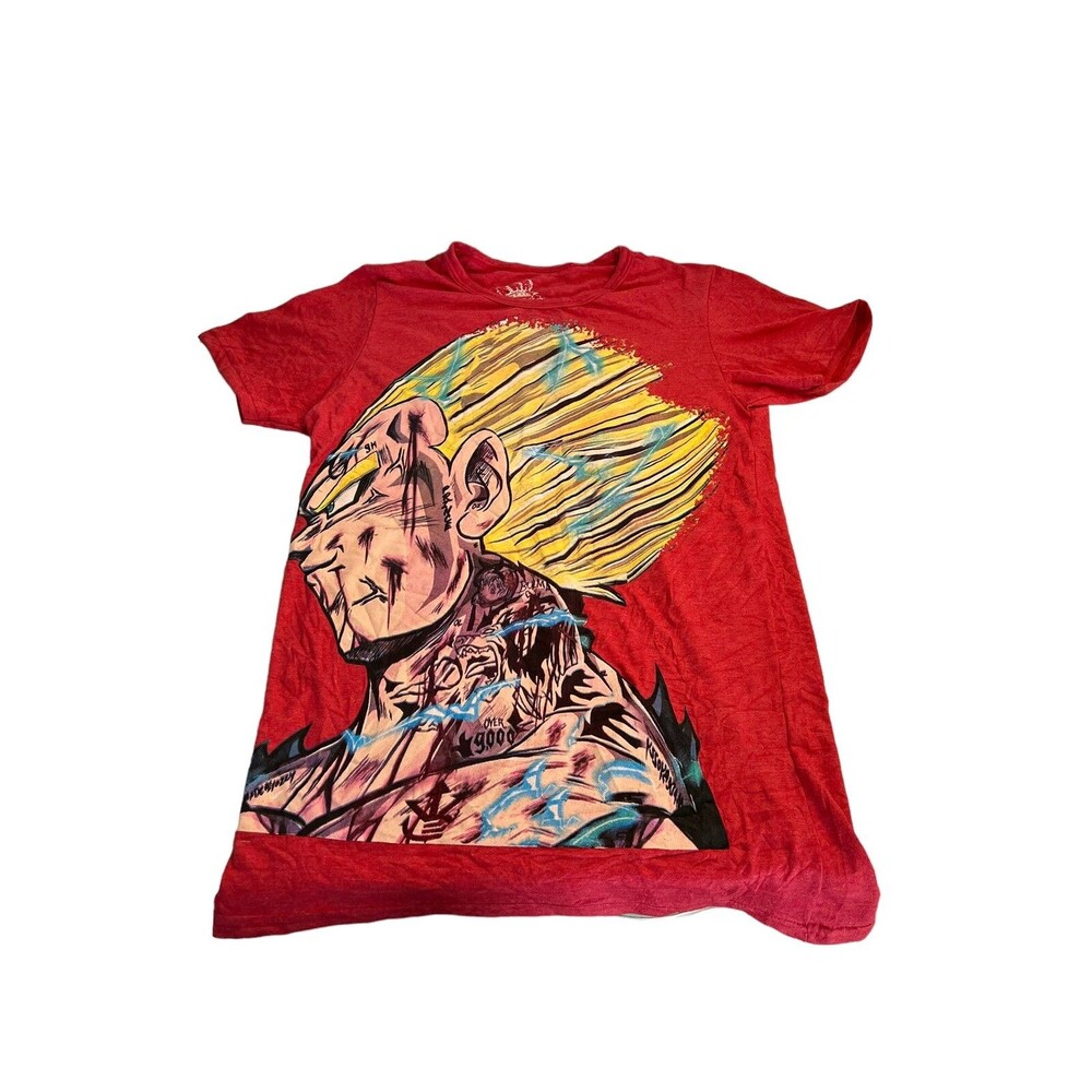 Vintage Dragon Ball Z 2002 Shirt Goku Cell Vegeta Super Saiyan Red Pics for 📏